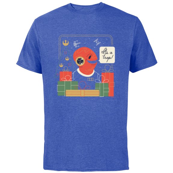 Star Wars It’s A Trap! Holiday Presents - Short Sleeve Cotton T-Shirt for Adults - Customized-Royal Heather