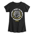 thumbnail image 1 of Star Wars - Its Not Wise - Toddler And Youth Girls Fitted Short Sleeve Tee, 1 of 4