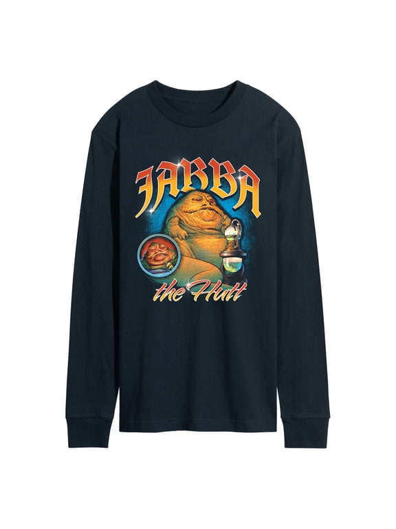 - Jabba The Hut Men's Long Sleeve Graphic T-Shirt