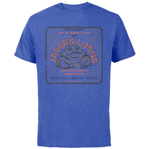 Star Wars Jabba The Hutt Loans Comic Standard - Short Sleeve Cotton T-Shirt for Adults - Customized-Royal Heather