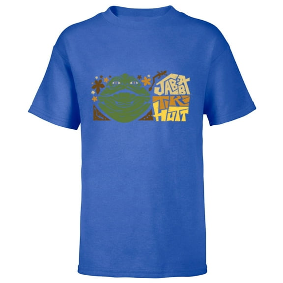 Star Wars Jabba the Hutt Tiki Hut Logo Funny - Short Sleeve T-Shirt for Kids - Customized-Royal