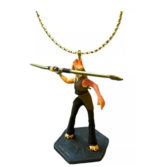 Star Wars Jar Jar Binks Ornament Figure 3 Figurine Sith Lord PVC Charm Dangler New