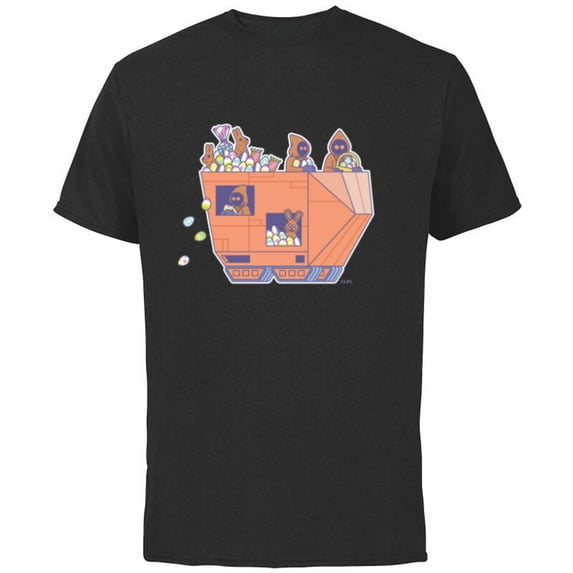 Star Wars Jawas Sandcrawler Easter Egg Hunt - Short Sleeve Cotton T-Shirt for Adults - Customized-Black