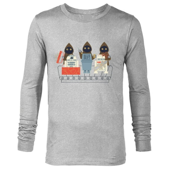 Star Wars Jawas and Droids Holiday - Long Sleeve T-Shirt for Men - Customized-Athletic Heather