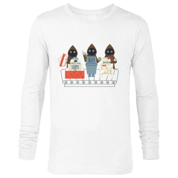 Star Wars Jawas and Droids Holiday - Long Sleeve T-Shirt for Men - Customized-White