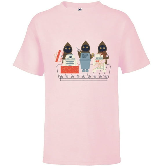 Star Wars Jawas and Droids Holiday - Short Sleeve T-Shirt for Kids - Customized-Soft Pink
