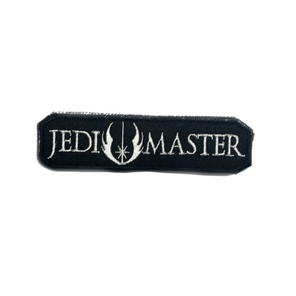 Star Wars Jedi Master 1.75" X 3" Tactical Embroidered Hook and Loop Patch Badge DIY Application Appliques