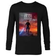 thumbnail image 1 of Star Wars Jedi: Survivor Cal Kestis BD-1 Game Poster Art - Long Sleeve T-Shirt for Men - Customized-Black, 1 of 5