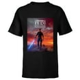 thumbnail image 1 of Star Wars Jedi: Survivor Cal Kestis BD-1 Game Poster Art - Short Sleeve T-Shirt for Kids - Customized-Black, 1 of 5
