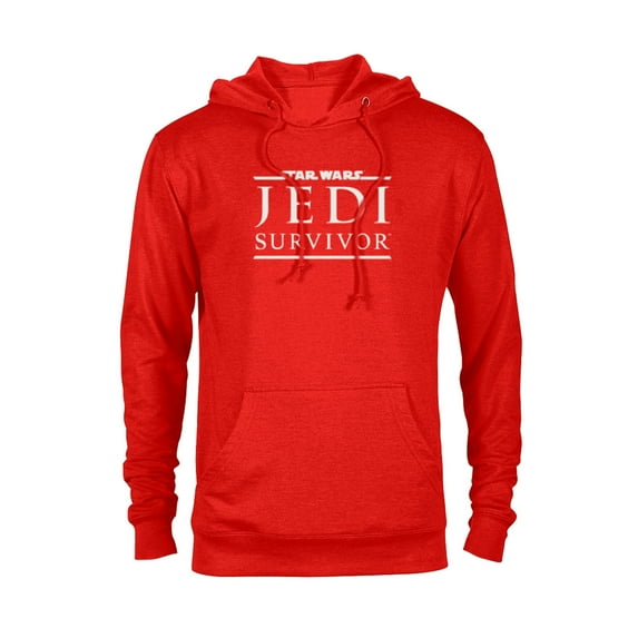 Star Wars Jedi: Survivor Cal Kestis Game Title Logo - Pullover Hoodie for Adults - Customized-Red