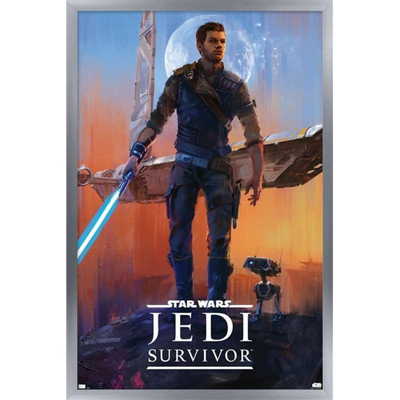 Star Wars: Jedi: Survivor - Deluxe Key Art Wall Poster, 22.375" x 34" Framed