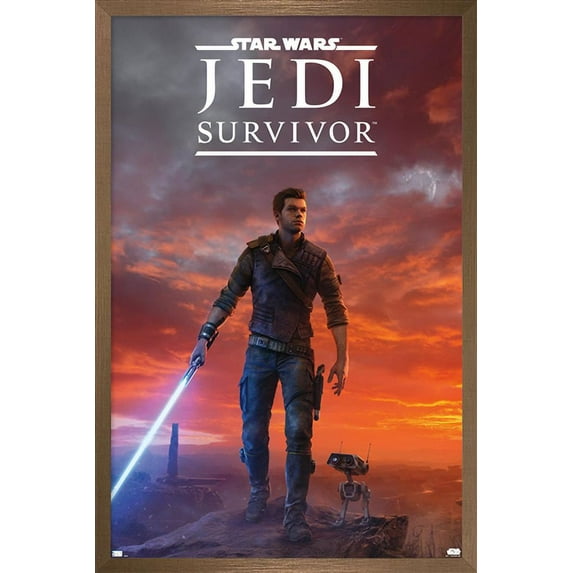 Star Wars: Jedi: Survivor - Key Art Wall Poster, 22.375" x 34" Framed