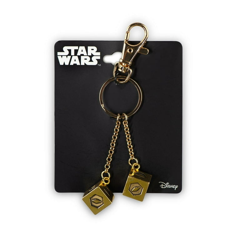 Star Wars Jewelry Unisex Adult Base Metal 3D Golden Dice Key Chain