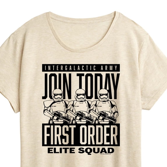Star Wars - Join First Order - Women's Short Sleeve Graphic T-Shirt