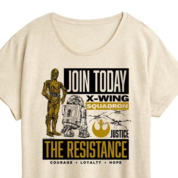 Star Wars - Join Resistence - Women's Short Sleeve Graphic T-Shirt