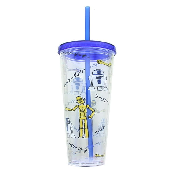 Star Wars Kanji Droids R2D2/C3PO Plastic Tumbler