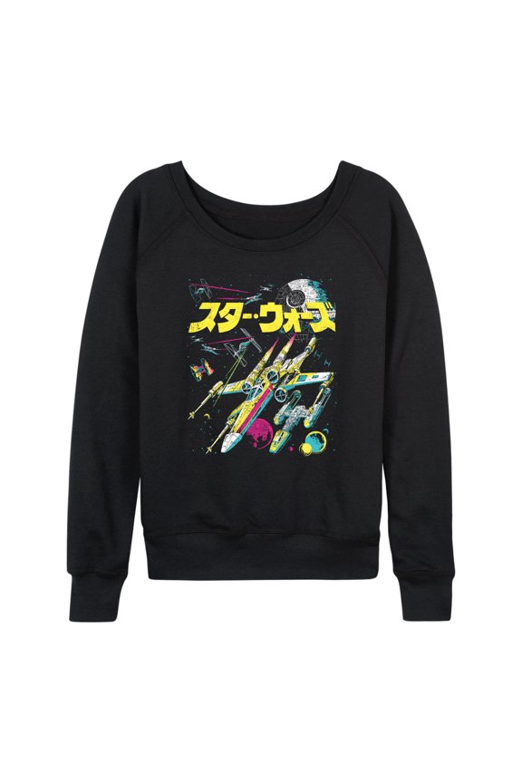 - Kanji Pop Color - Women's French Terry Long Sleeve Pullover