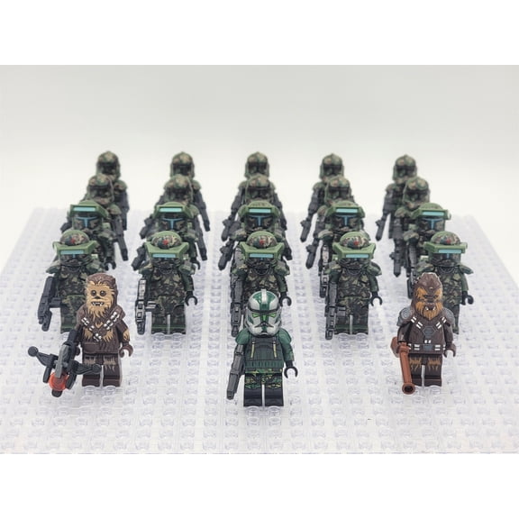 Star Wars Kashyyyk Custom Army Set Clone Commandos Troopers Gree Chewie 23pcs