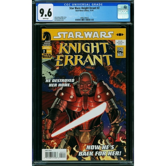 Star Wars: Knight Errant #2 - CGC 9.6 Comic Book
