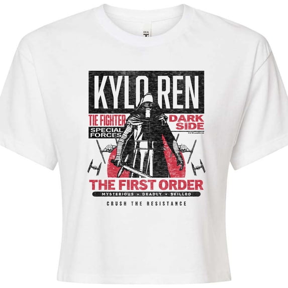 Star Wars - Kylo Ren First Order - Juniors Cropped Graphic T-Shirt