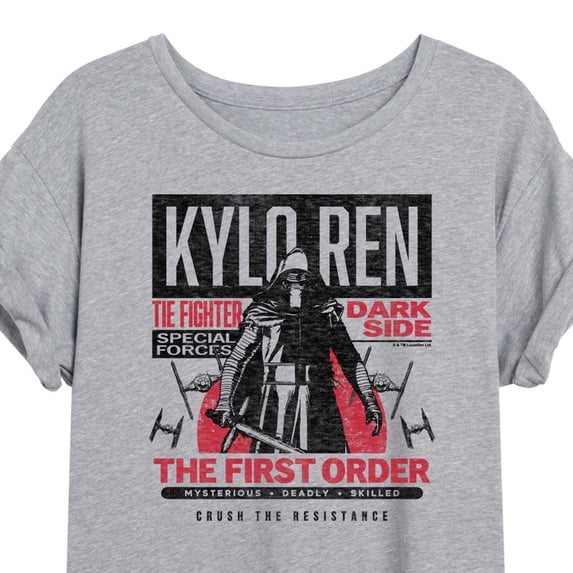 Star Wars - Kylo Ren First Order - Juniors Oversized Graphic T-Shirt