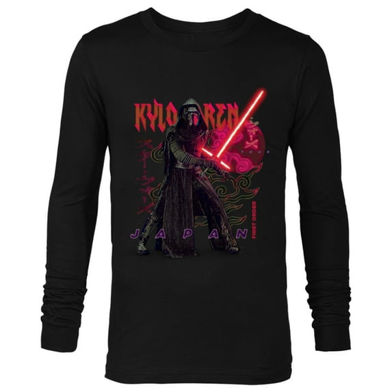 Star Wars Kylo Ren Japanese - Long Sleeve T-Shirt for Men - Customized-Black