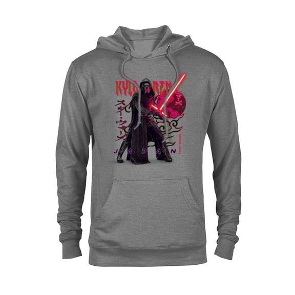 Star Wars Kylo Ren Japanese - Pullover Hoodie for Adults - Customized-Graphite Heather