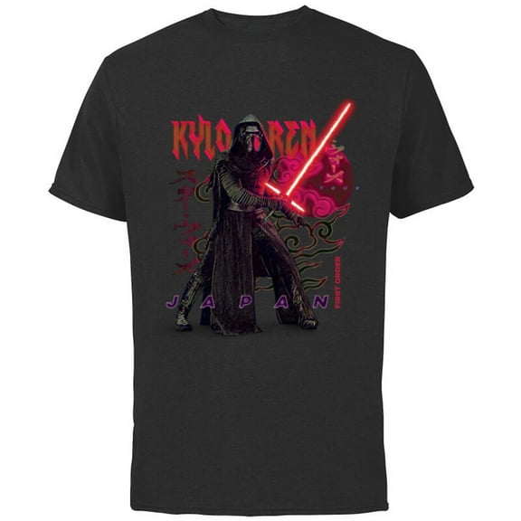 Star Wars Kylo Ren Japanese - Short Sleeve Cotton T-Shirt for Adults - Customized-Black