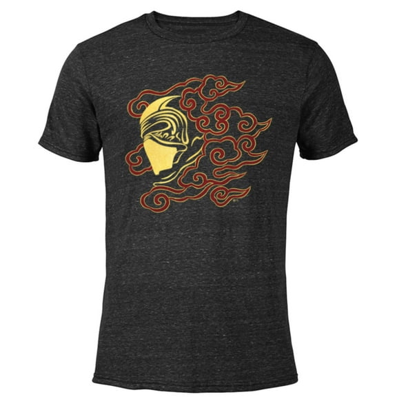 Star Wars Kylo Ren Red Clouds - Short Sleeve Blended T-Shirt for Adults - Customized-Black