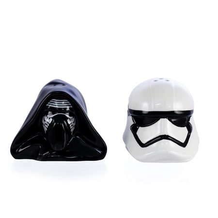 Star Wars Kylo Ren and Stormtrooper Salt Shakers