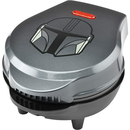 Star Wars LSW-46M The Mandalorian 4" Mini Waffle Maker, 4", Silver