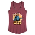 thumbnail image 1 of Star Wars - Lando Circle - Women's Racerback Graphic Tank, 1 of 3