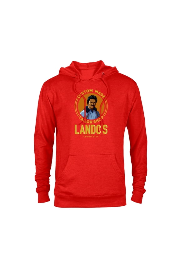 Lando’s Cloud City Custom Made Tailor Shop Funny - Pullover Hoodie for Adults - Customized-Red