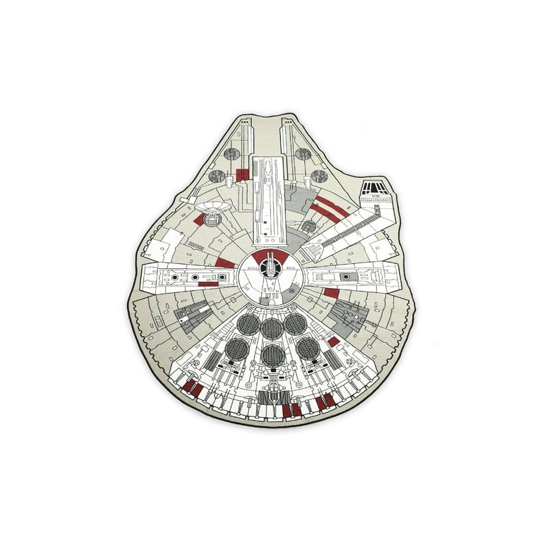 Star Wars Large Millennium Falcon Entry or Area Rug, 59