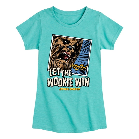 Star Wars - Let The Wookie Win - Toddler And Youth Girls Fitted Short Sleeve Tee
