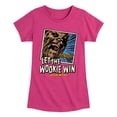 thumbnail image 1 of Star Wars - Let The Wookie Win - Toddler And Youth Girls Fitted Short Sleeve Tee, 1 of 4