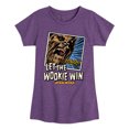 thumbnail image 1 of Star Wars - Let The Wookie Win - Toddler And Youth Girls Fitted Short Sleeve Tee, 1 of 4