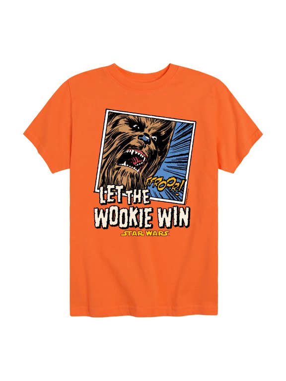 - Let The Wookie Win Boys' Short Sleeve Graphic T-Shirt