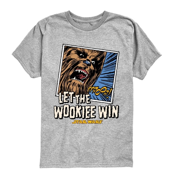 Star Wars - Let The Wookiee Win - Youth Boys Short Sleeve Graphic T-Shirt