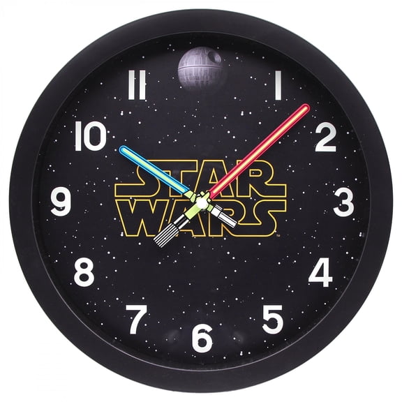 Star Wars Light Saber Clock Hands 10 Analog Wall Clock