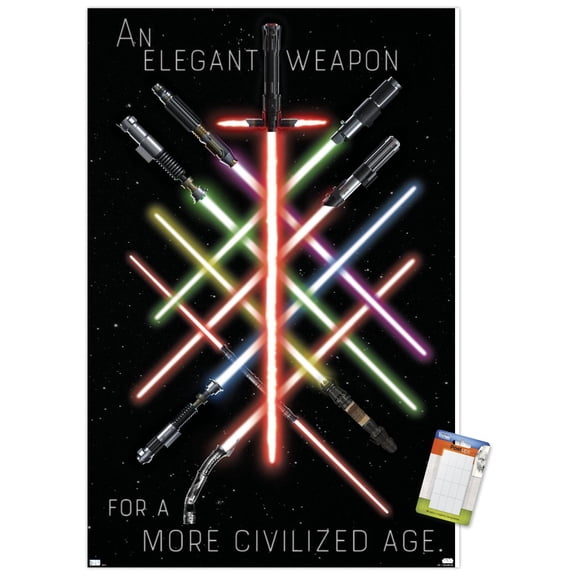 Star Wars - Lightsaber Group Wall Poster, 14.725" x 22.375"