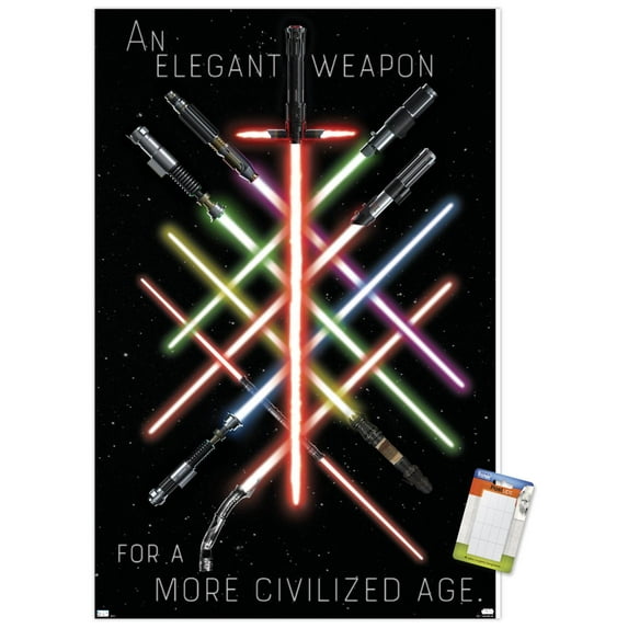 Star Wars - Lightsaber Group Wall Poster, 22.375" x 34"
