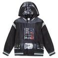 thumbnail image 1 of Star Wars Little Boys' Cosplay Hooded Bomber Jacket Darth Vader Black, 1 of 2