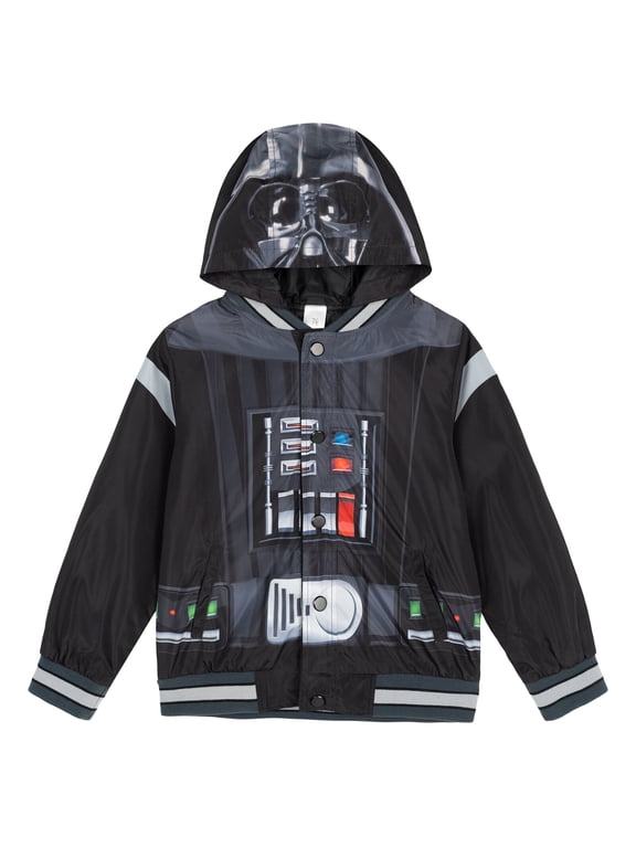 Little Boys' Cosplay Hooded Bomber Jacket Darth Vader Black