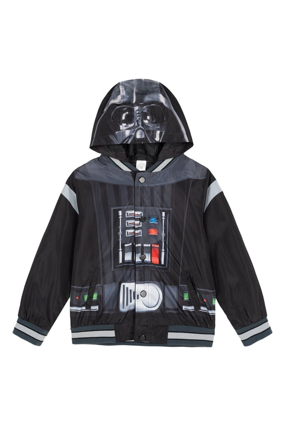 Little Boys' Cosplay Hooded Bomber Jacket Darth Vader Black