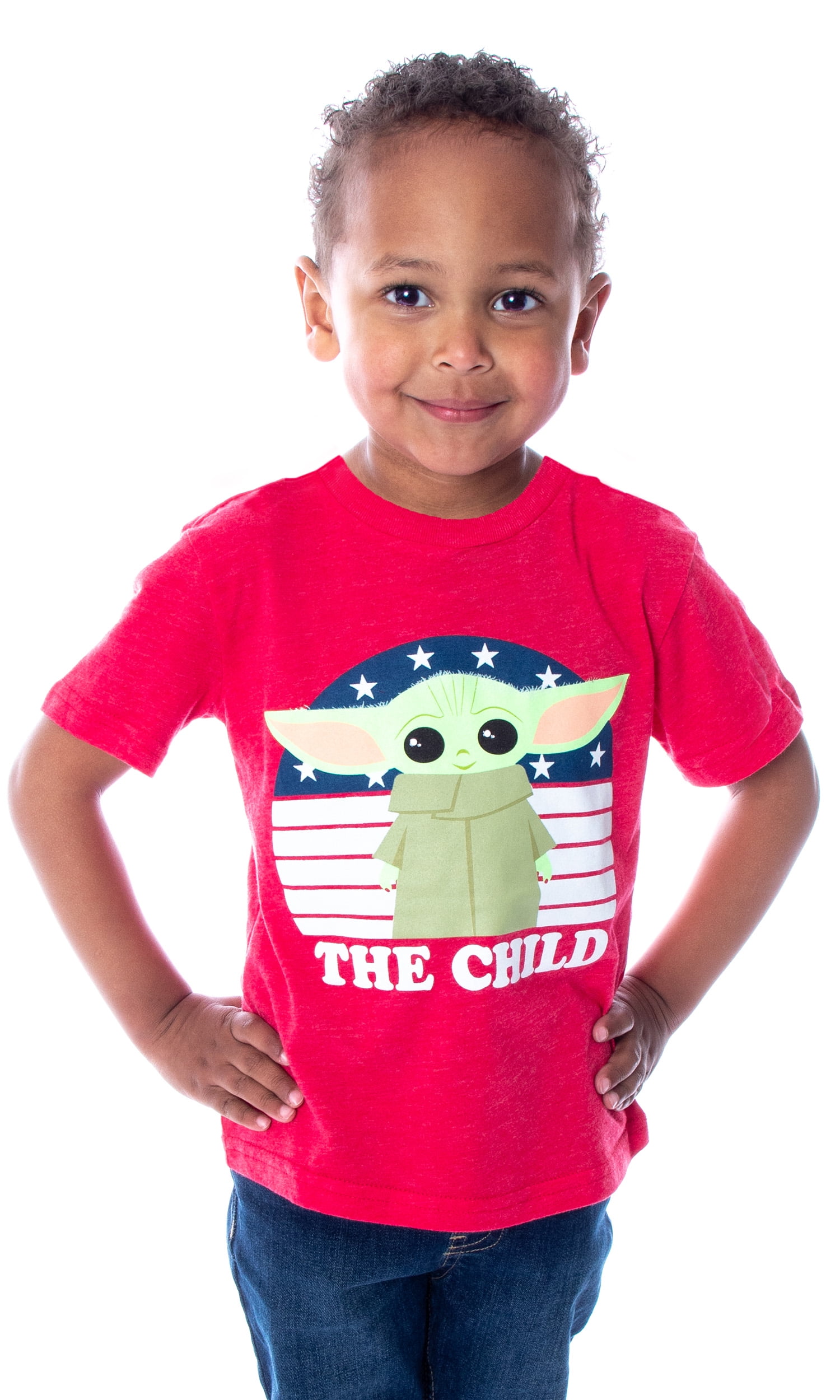 Yoda Framed Closeup T-shirt, Kid's Boy, 122-128, Years 6 To 8, Red
