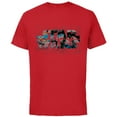 thumbnail image 1 of Star Wars Logo AT-AT Walker Battle - Short Sleeve Cotton T-Shirt for Adults - Customized-Red, 1 of 5