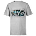 thumbnail image 1 of Star Wars Logo AT-AT Walker Battle - Short Sleeve T-Shirt for Kids - Customized-Athletic Heather, 1 of 5