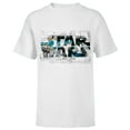 thumbnail image 1 of Star Wars Logo AT-AT Walker Battle - Short Sleeve T-Shirt for Kids - Customized-White, 1 of 5