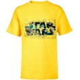 thumbnail image 1 of Star Wars Logo AT-AT Walker Battle - Short Sleeve T-Shirt for Kids - Customized-Yellow, 1 of 5